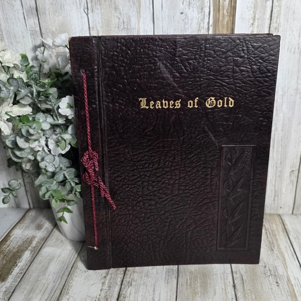 Leaves of Gold Anthology Clyde Francis Lytle 1964 Revised Edition Brown Cord Tie